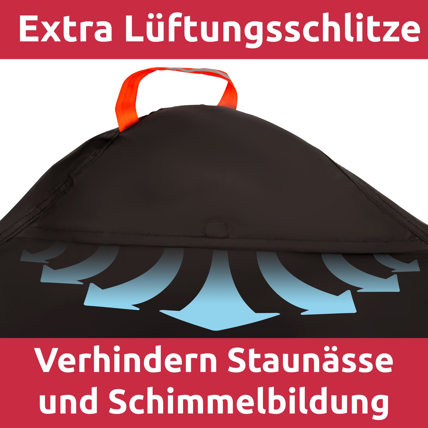 BUSHBOCK® Premium Motorrad/Motorroller Abdeckplane mit Ripstop Struktur - Kein Aufreißen mehr! - Outdoor/Indoor